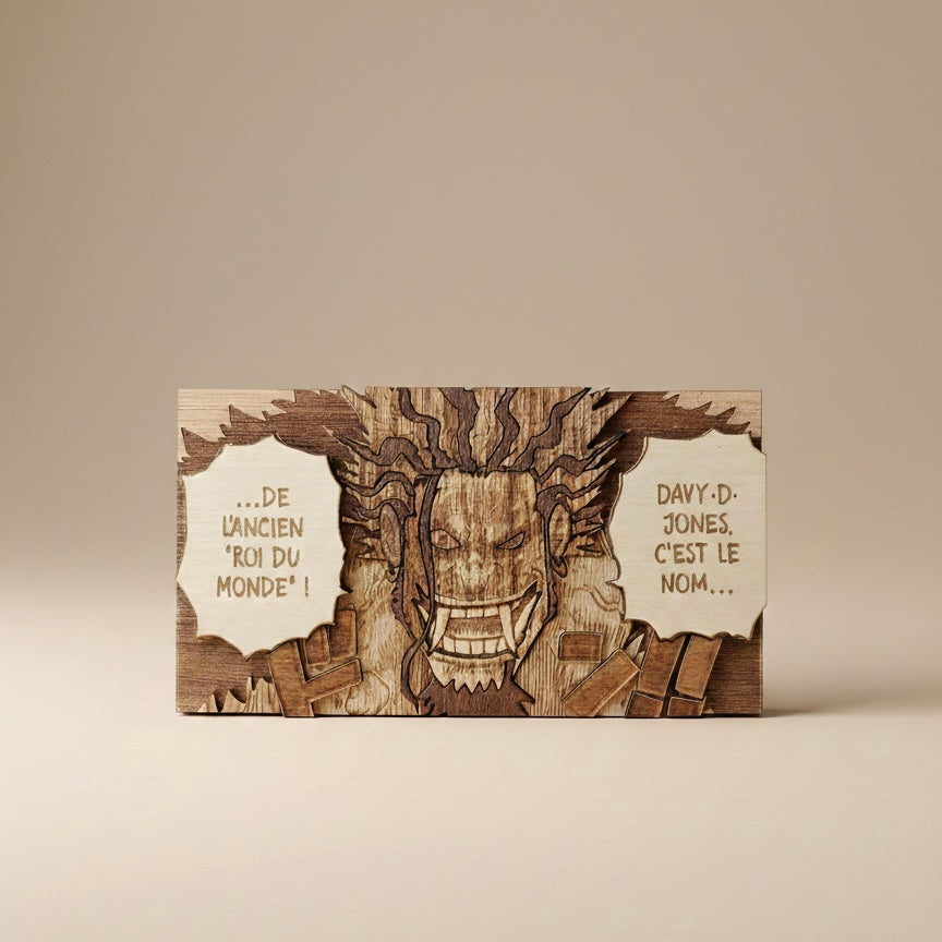 Gravure bois Davy D. Xebec / Rocks D. Xebec  artisanale – fabrication française
