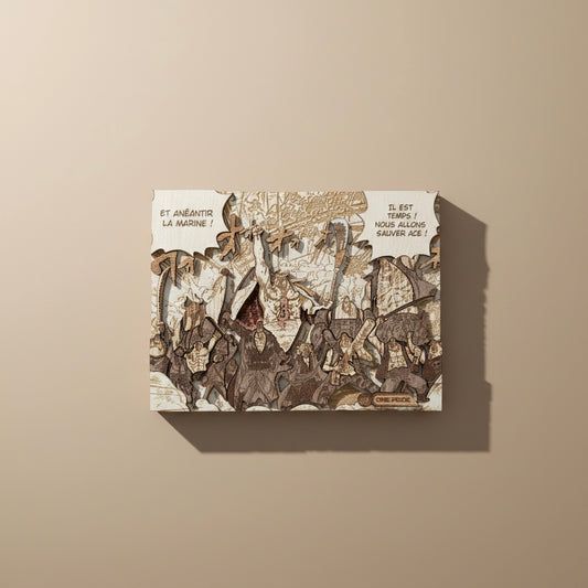 gravure bois barbe blanche one piece