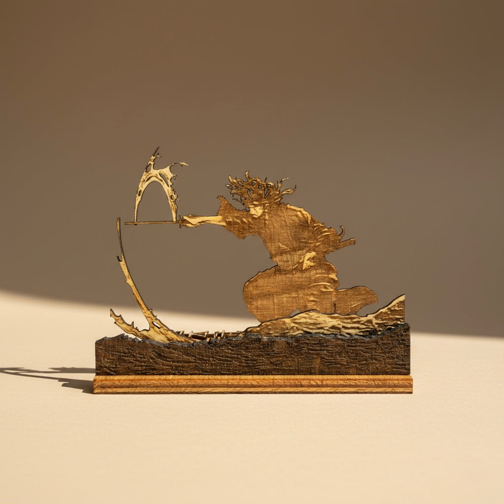 Gravure bois Musashi Miyamoto artisanale – fabrication française