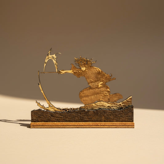 Gravure bois Musashi Miyamoto artisanale – fabrication française